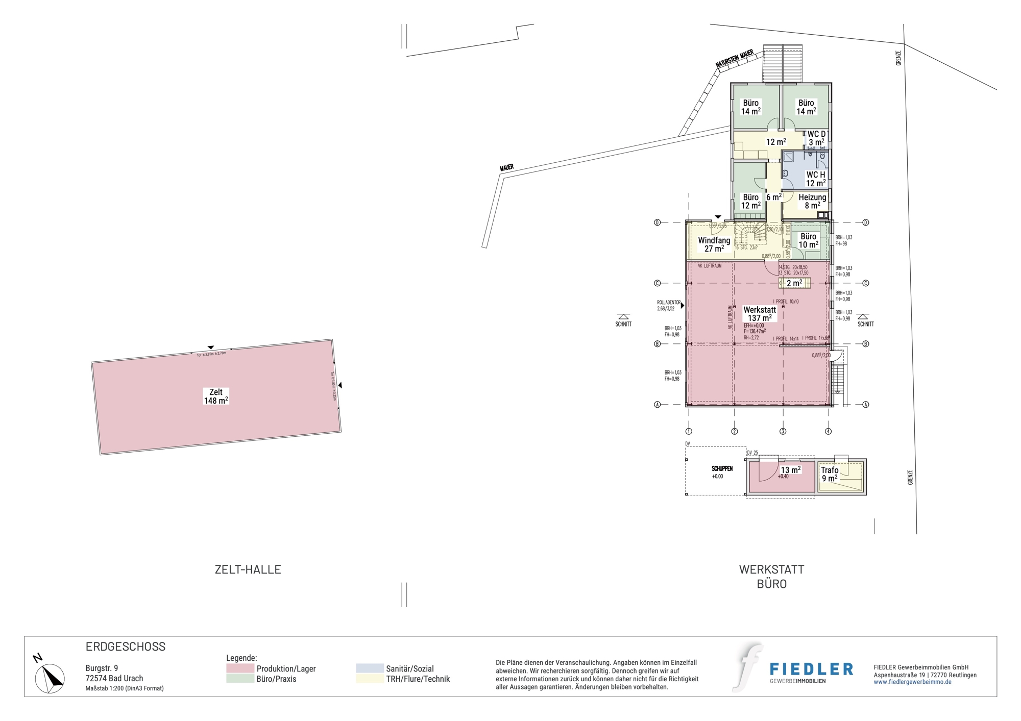 Plan Grundriss EG