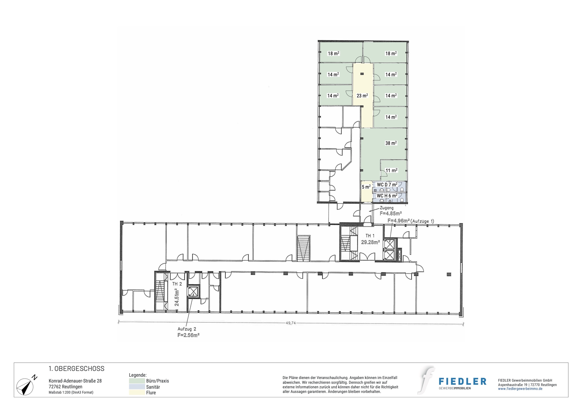 Plan Grundriss 1.Obergeschoss