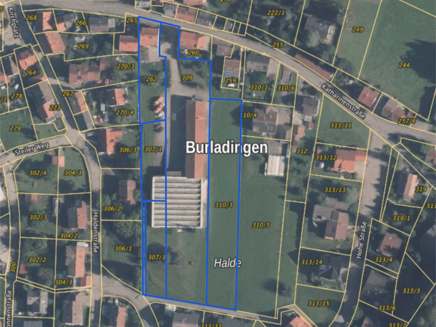 Plan Flurstückskarte