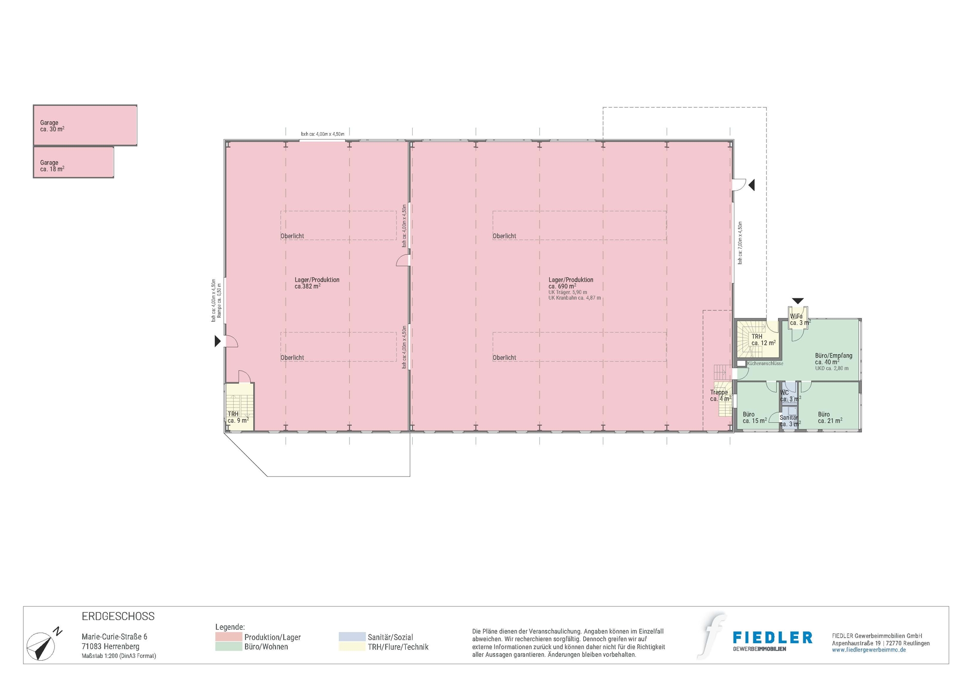 Plan Grundriss Erdgeschoss