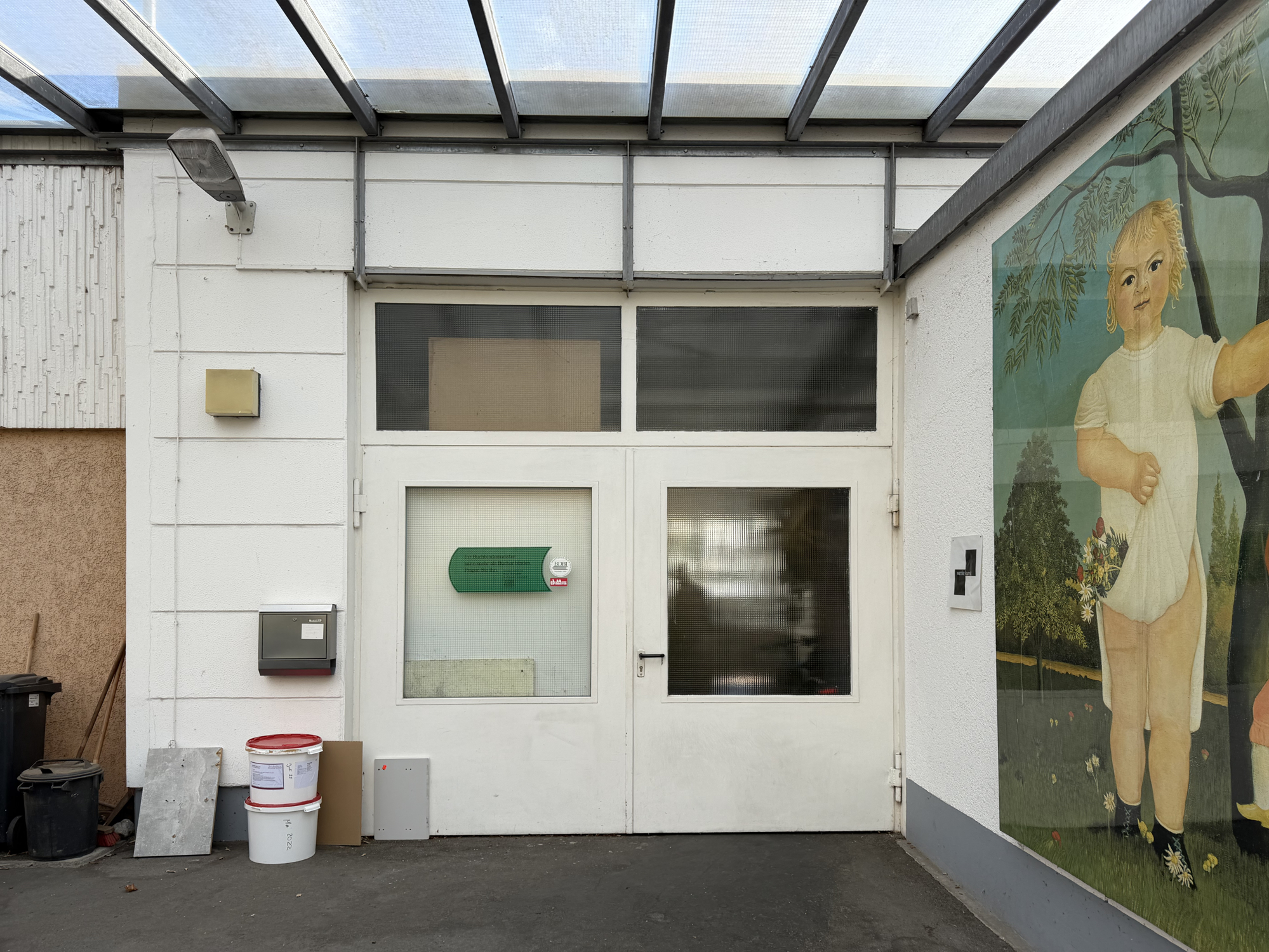 Überdachte Andienung 