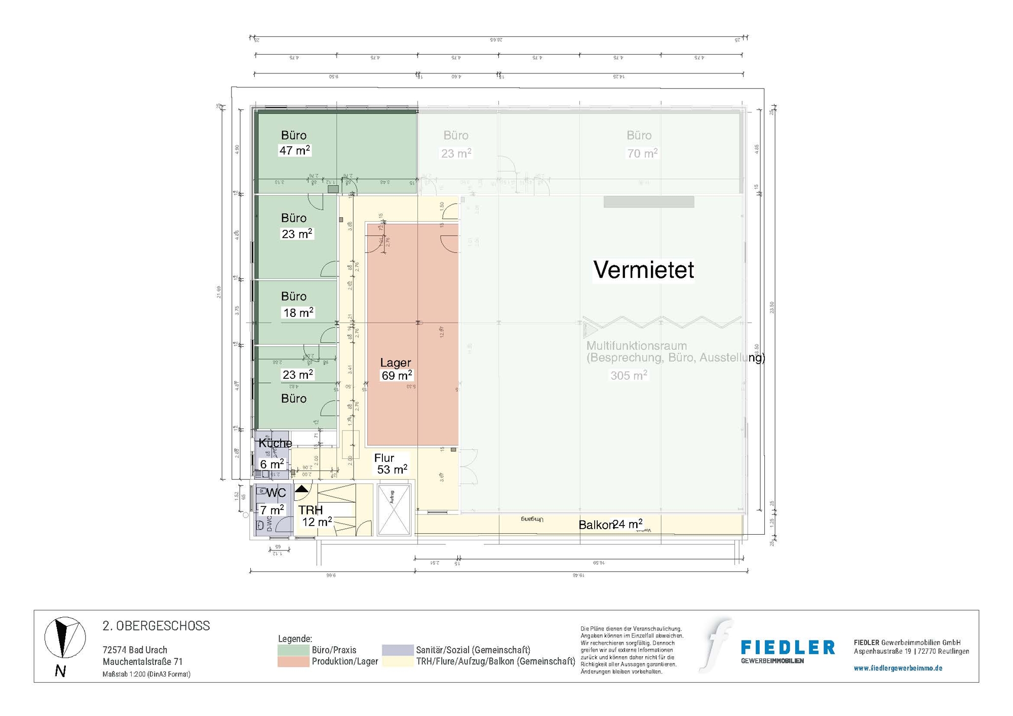 Plan Grundriss 2. Obergeschoss 
