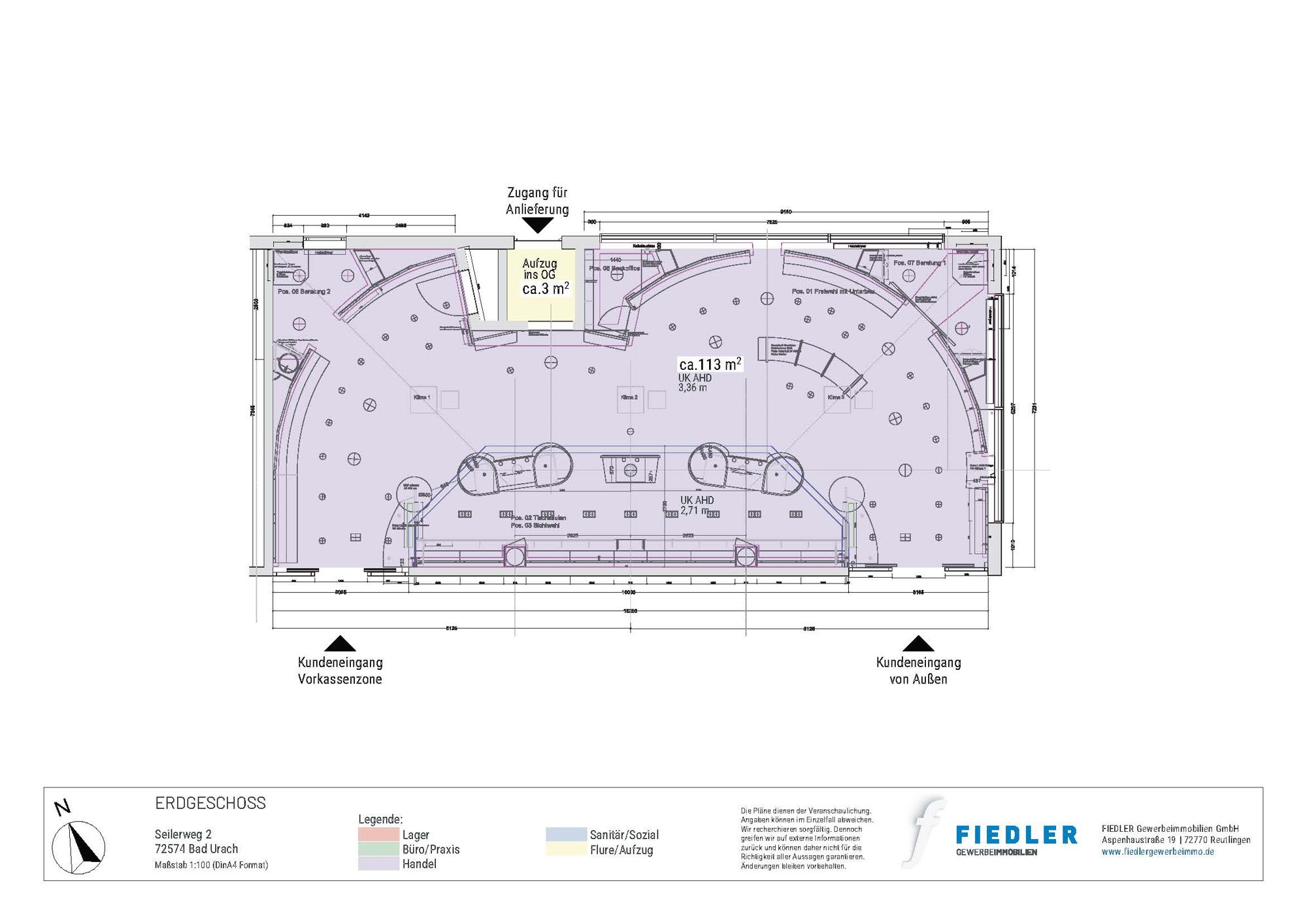 Plan Grundriss EG
