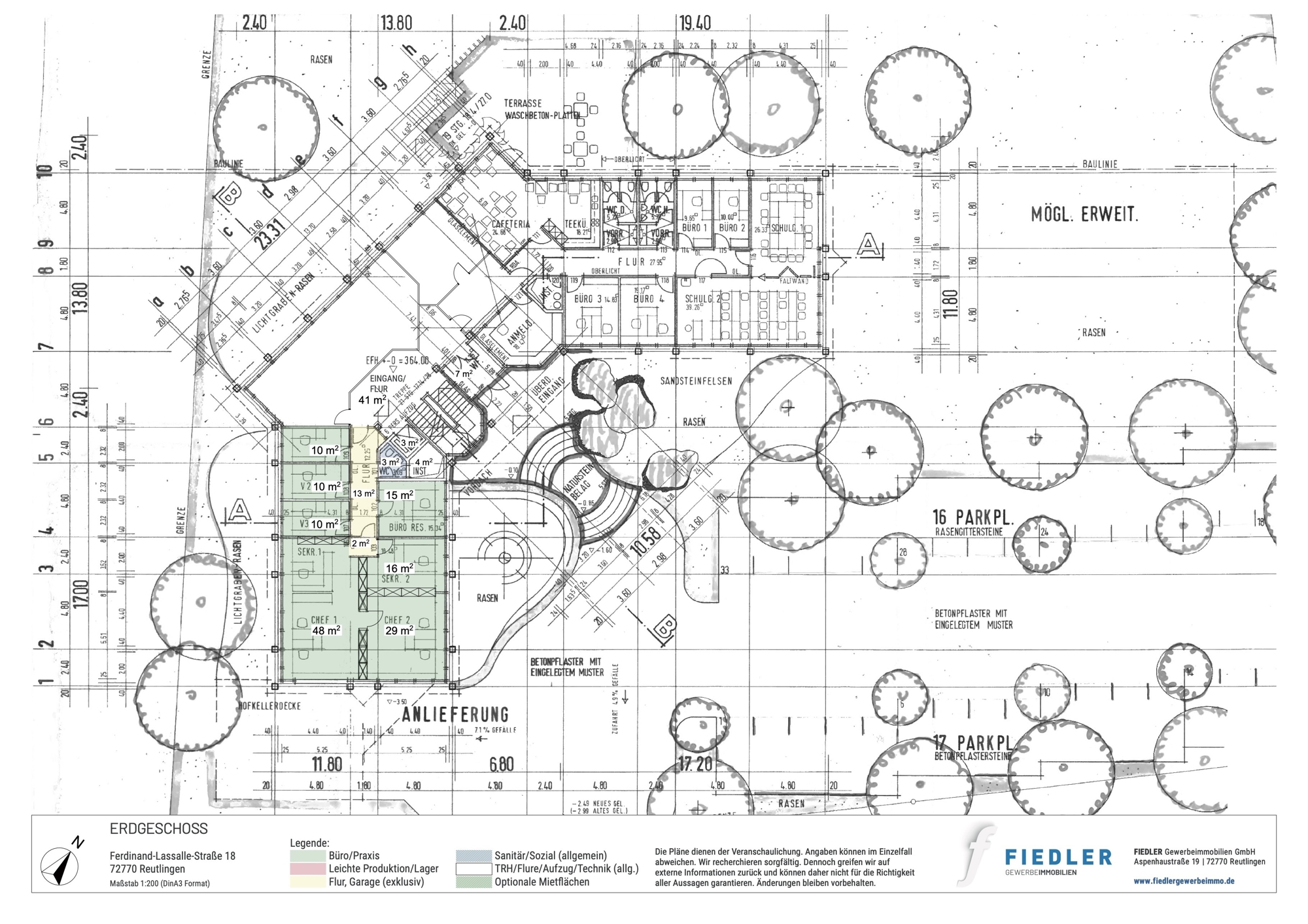 Plan Übersichtsplan Erdgeschoss