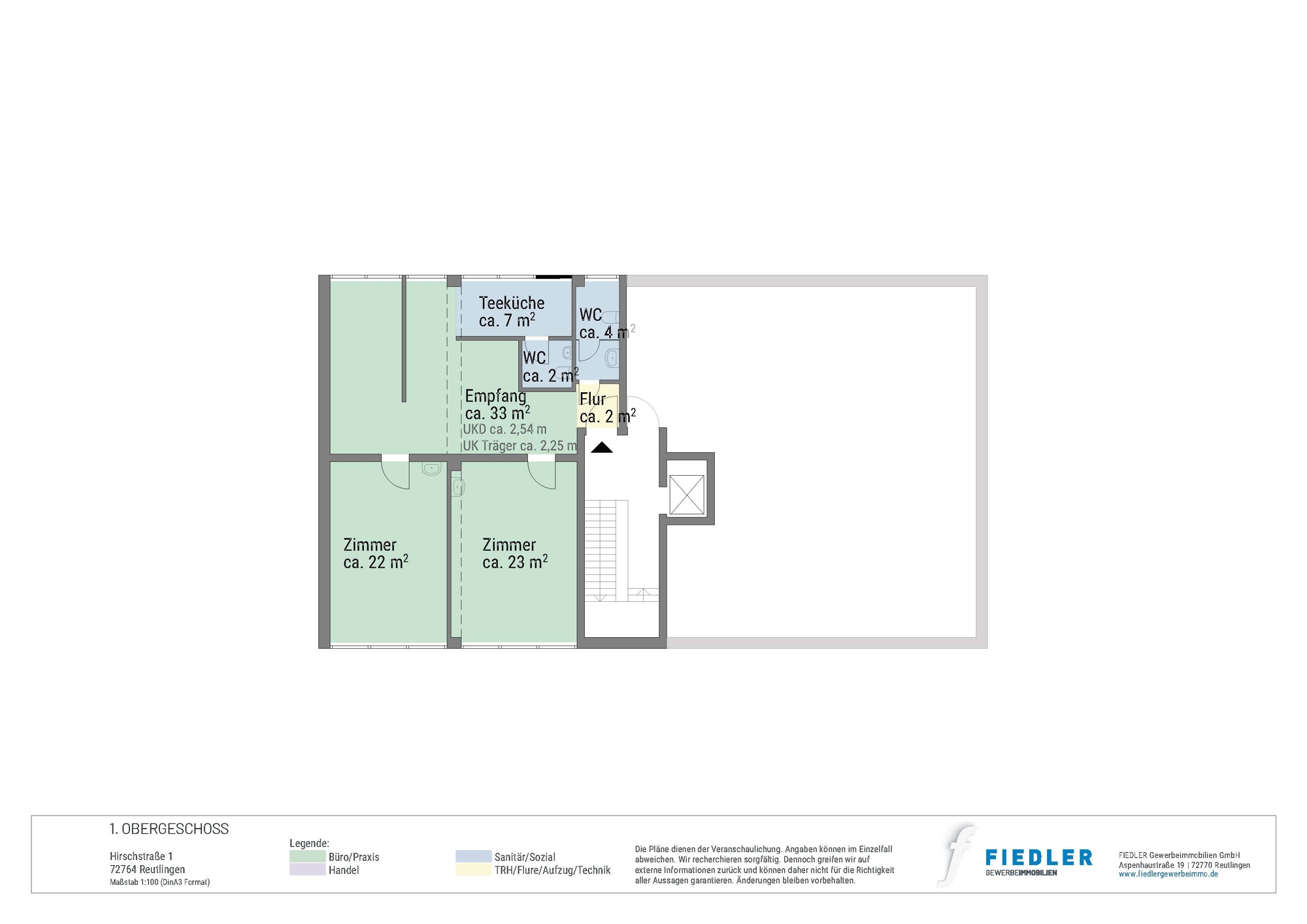 Plan Grundriss 1. Obergeschoss