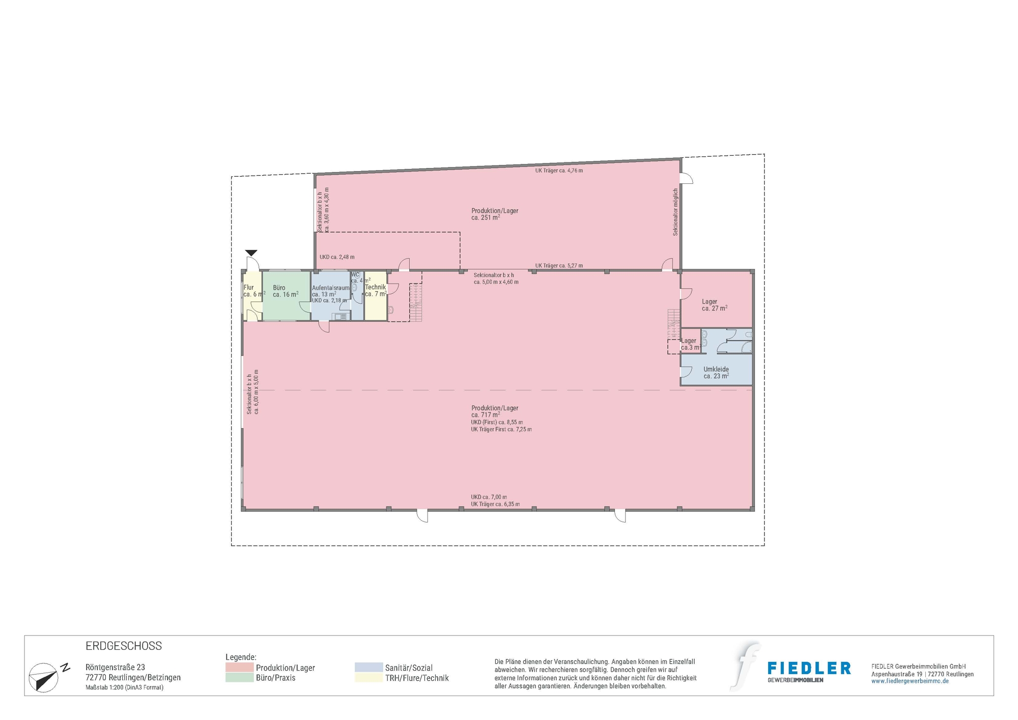 Plan Grundriss Erdgeschoss