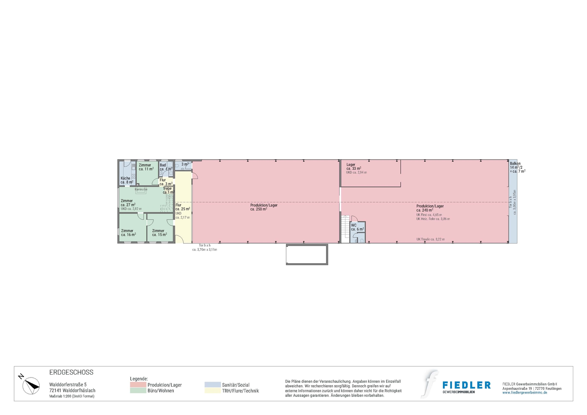 Plan Grundriss Erdgeschoss