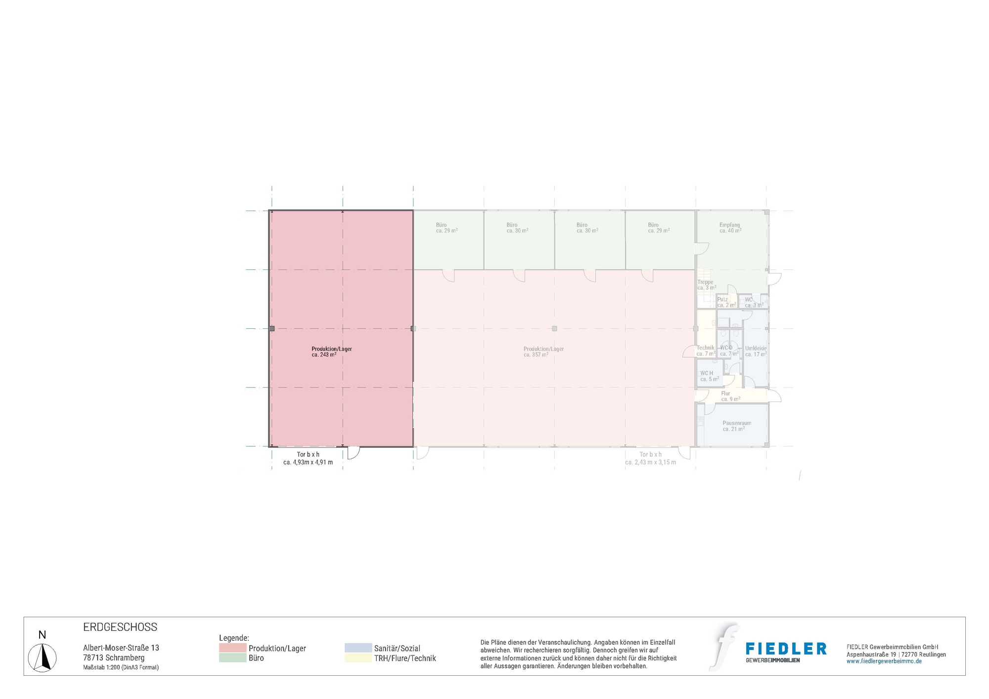 Plan Grundriss Erdgeschoss