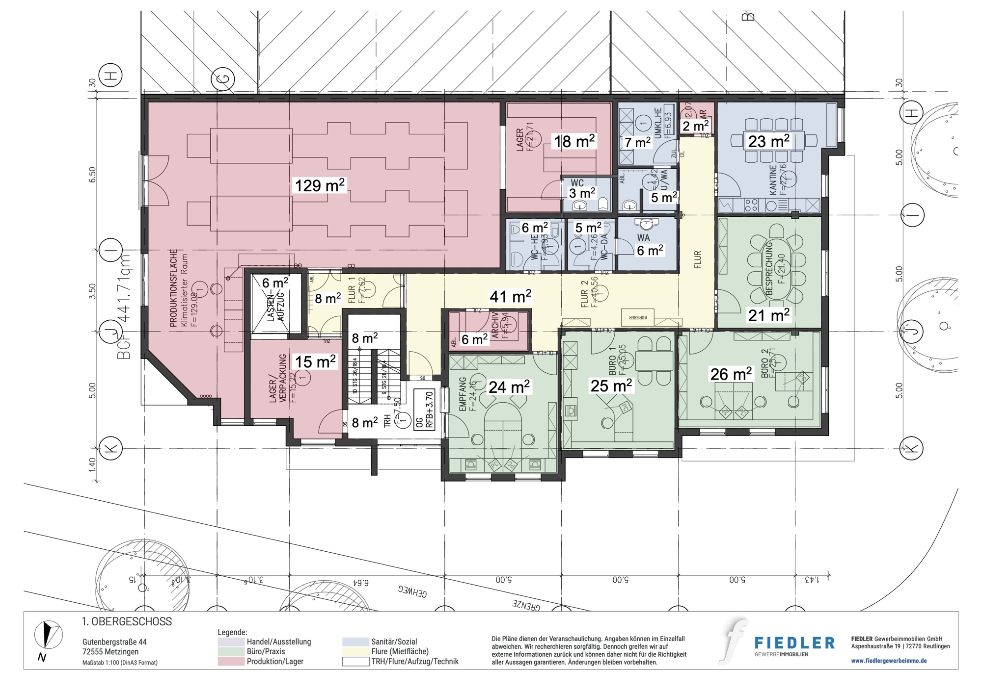 Plan Grundriss 1. OG