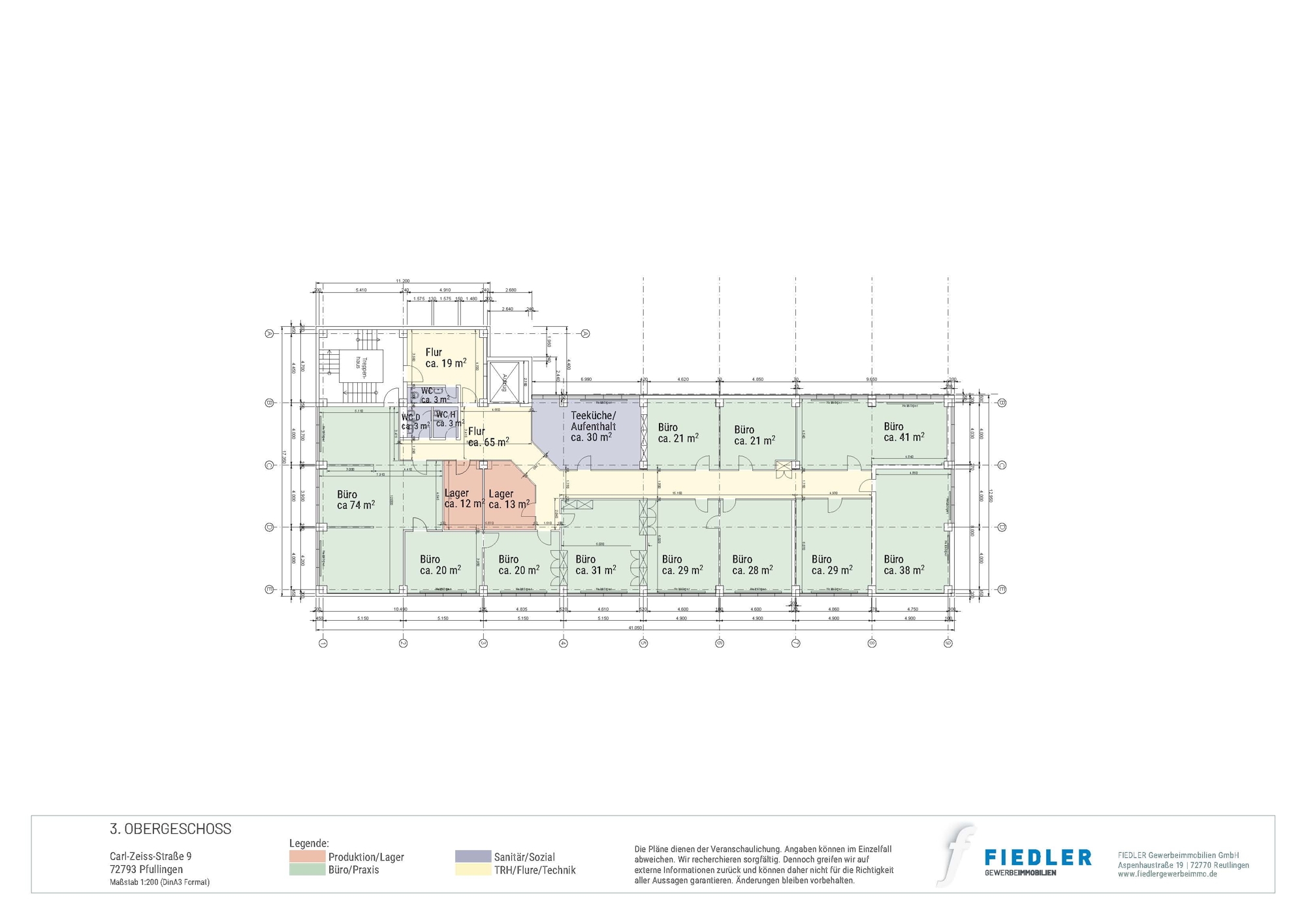 Plan Grundriss 3. OG
