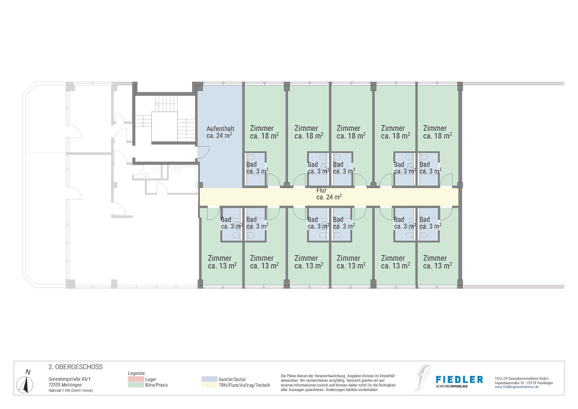 Plan Grundriss 2. Obergeschoss