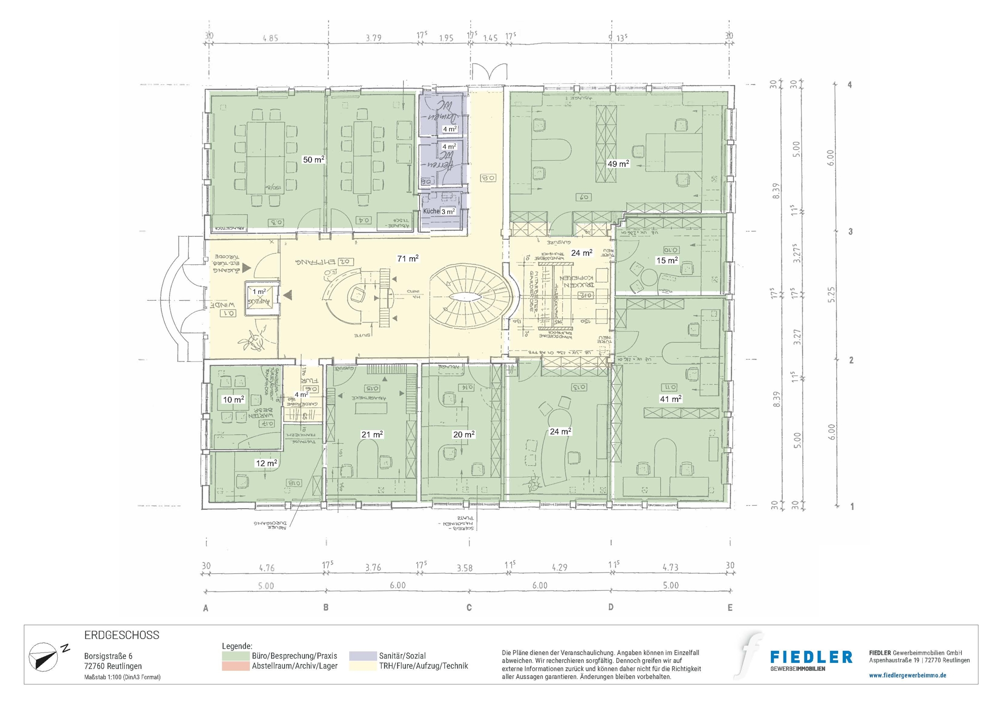Plan Grundriss EG