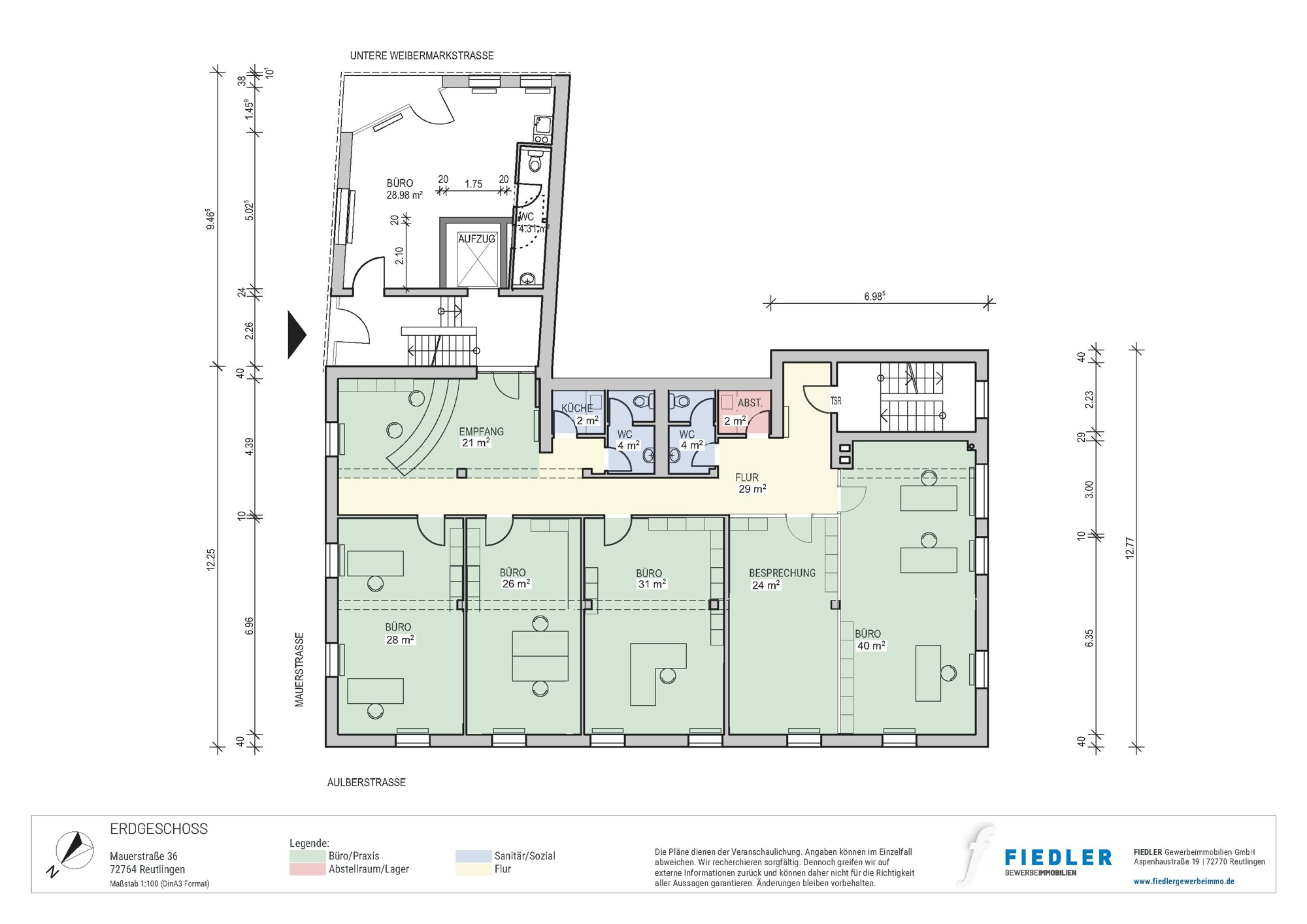 Plan Grundriss Erdgeschoss