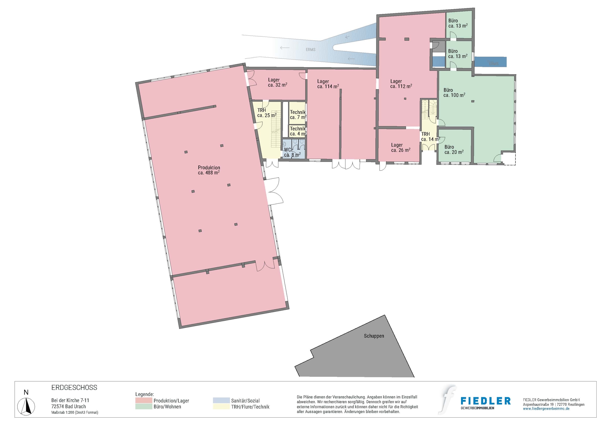 Plan Grundriss Erdgeschoss