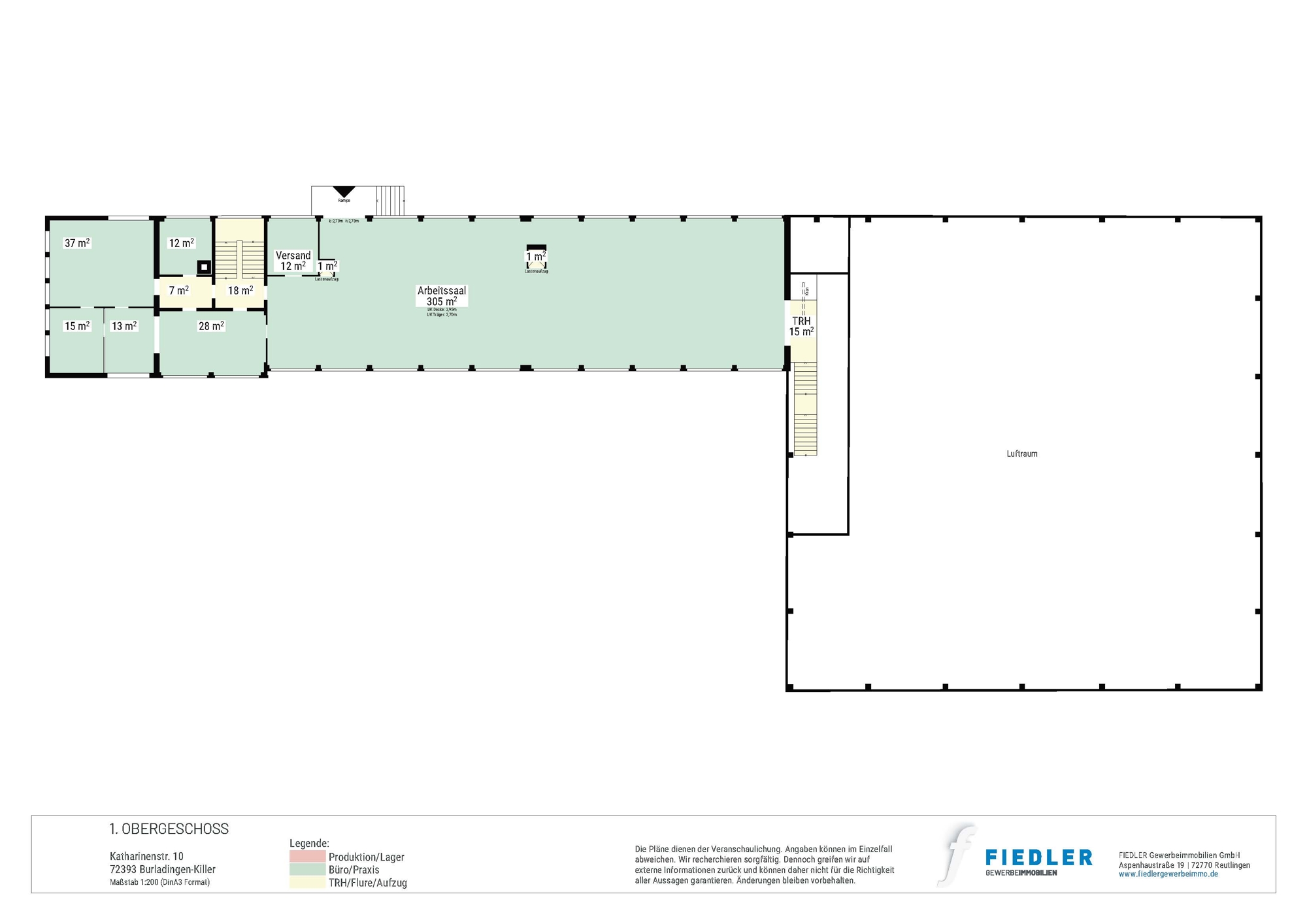 Plan Grundriss 1.Obergeschoss