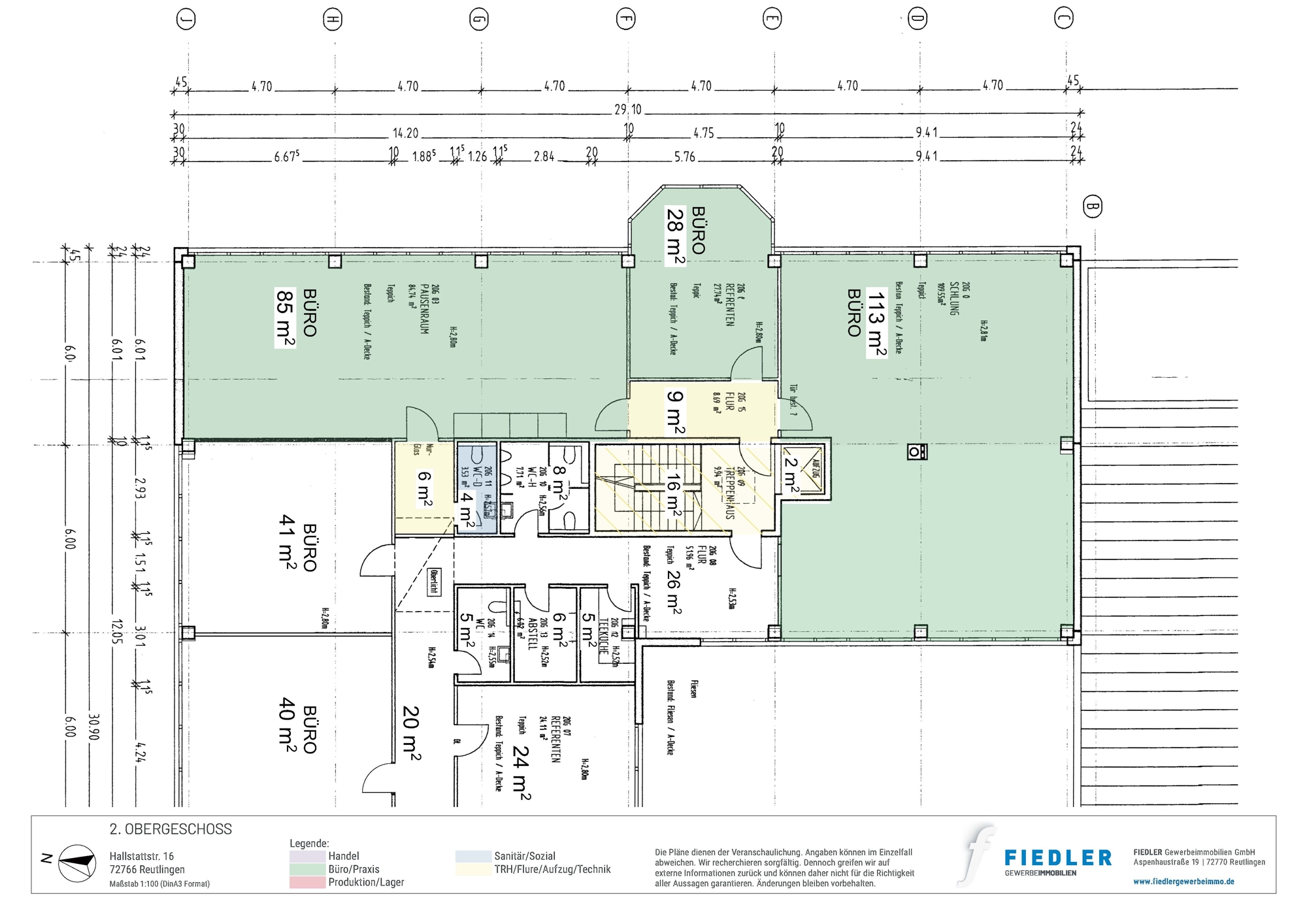 Plan Grundriss 2. Obergeschoss